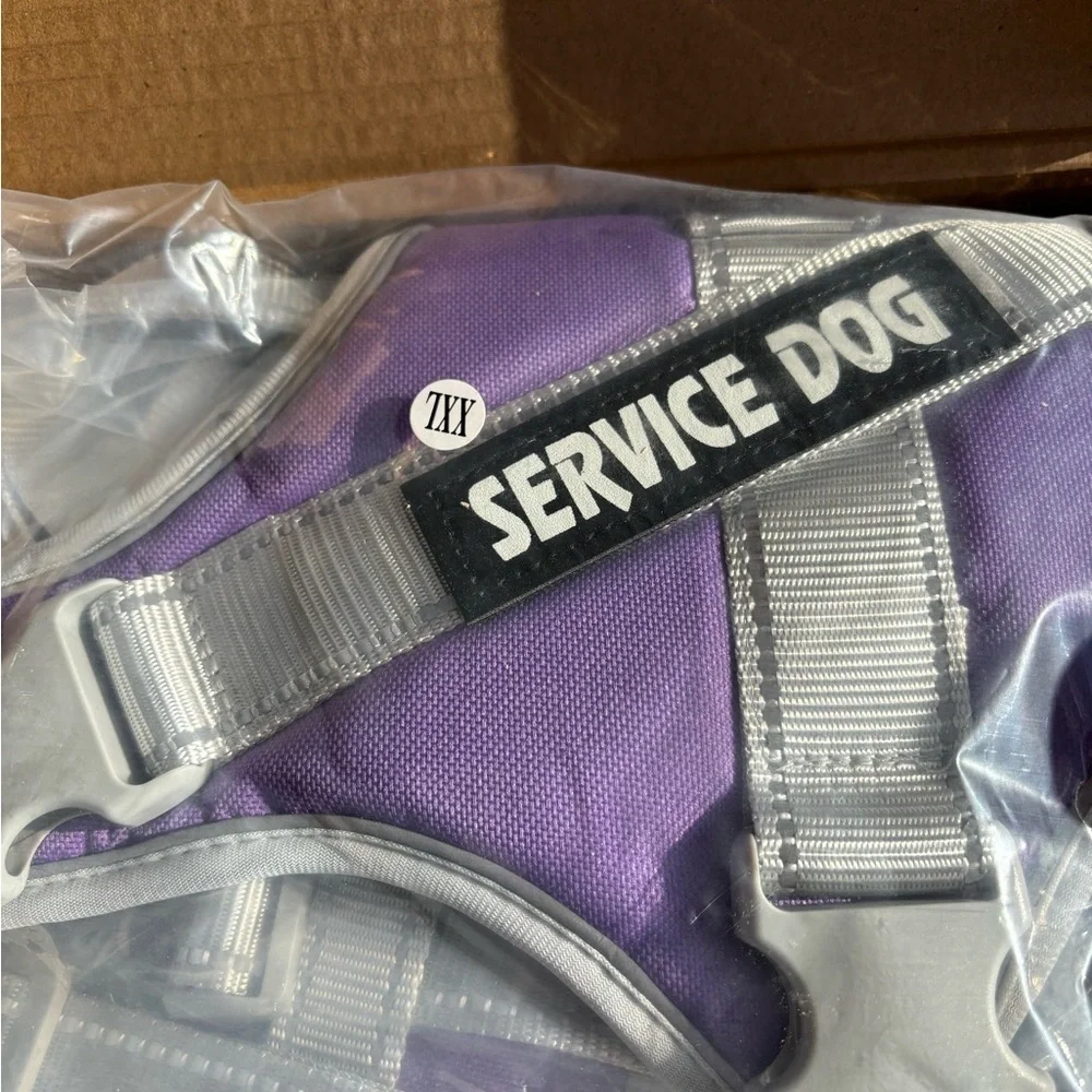 No Pull Reflective Adjustable Soft Mesh Dog Harness and Leash Set service dog XL